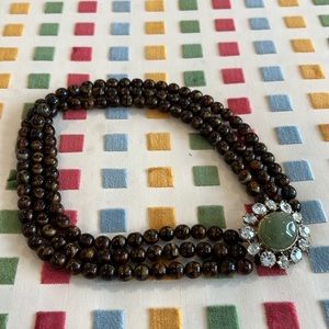 Yosca tigers eye and gree adventurine necklace